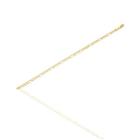 Bracciale Oro Giallo Oro 18 carati Catena Maglia piatta Solo Oro