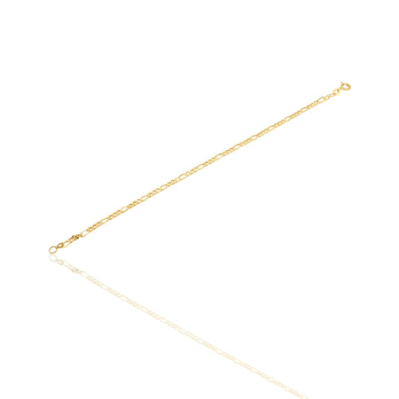 Bracciale Oro Giallo Oro 18 carati Catena Maglia 3+1  Solo Oro cm 19