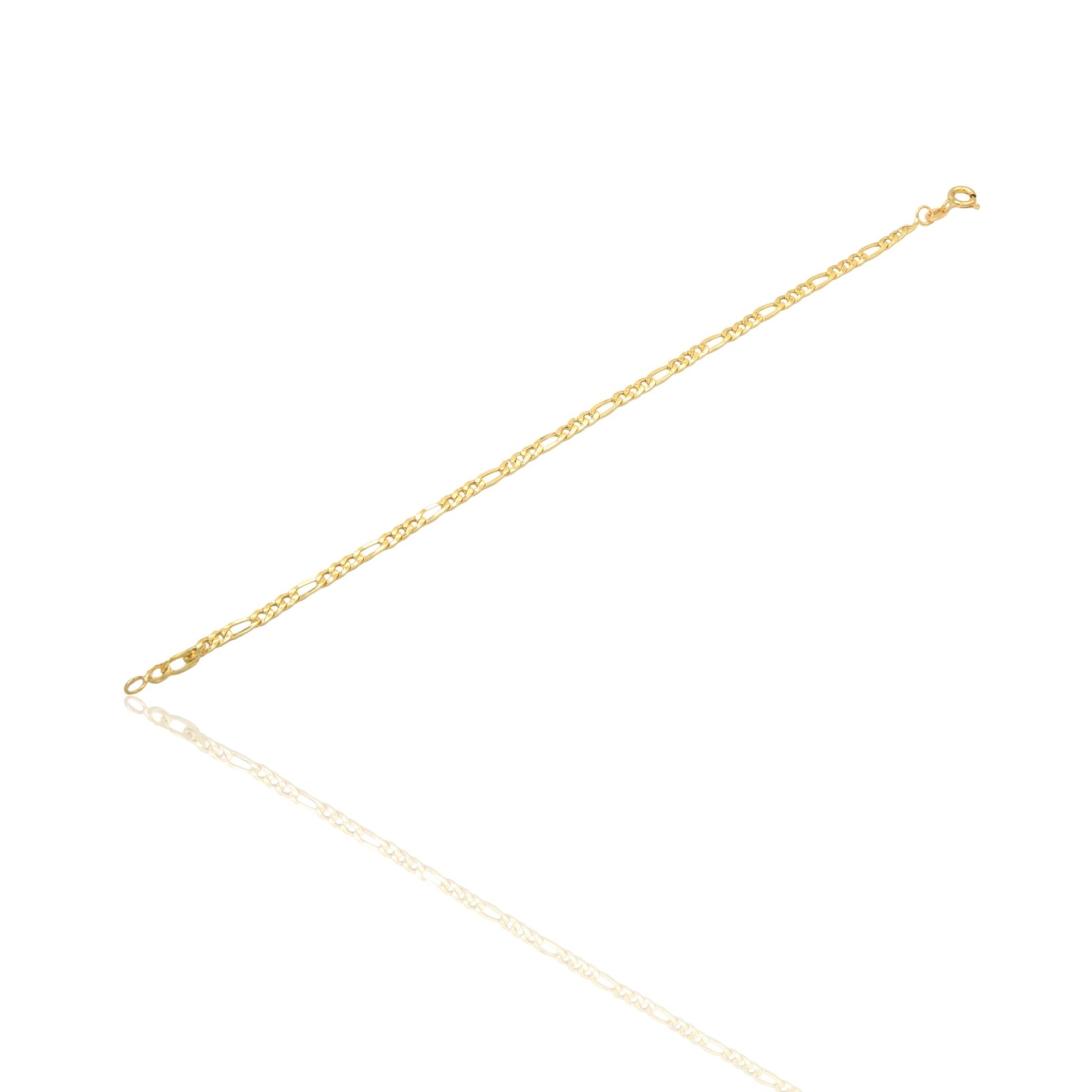 Bracciale Oro Giallo Oro 18 carati Catena Maglia 3+1  Solo Oro