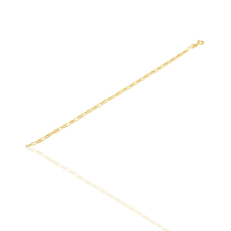 Bracciale Oro Giallo Oro 18 carati Catena Maglia piatta Solo Oro