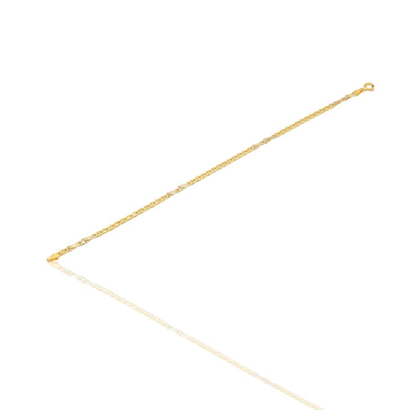 Bracciale Oro Giallo Oro 18 carati  Maglia Marinara Piatta Solo Oro cm 20