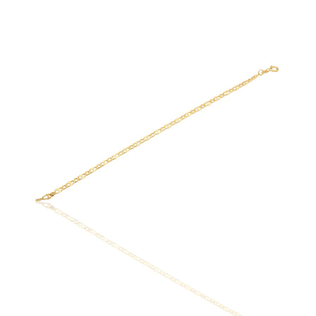 Bracciale Oro Giallo Oro 18 carati  Maglia Marinara Piatta Solo Oro cm 19