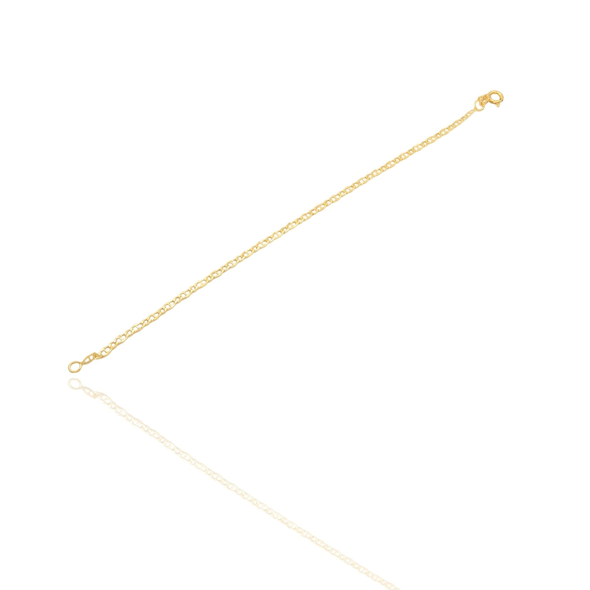 Bracciale Oro Giallo Oro 18 carati  Maglia Marinara Piatta Solo Oro