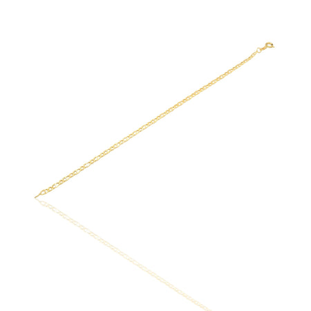 Bracciale Oro Giallo Oro 18 carati  Maglia Marinara Piatta Solo Oro cm 20.5