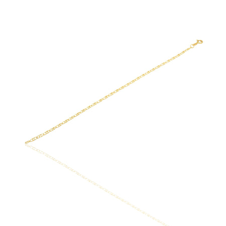 Bracciale Oro Giallo Oro 18 carati Catena Maglia piatta Solo Oro cm 20