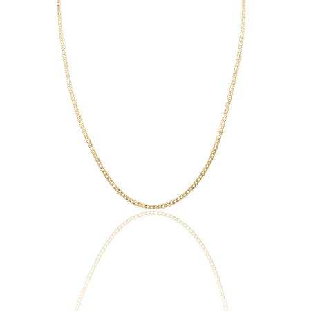 Collana Oro Giallo Oro 18 carati Catena Groumette Solo Oro cm.50