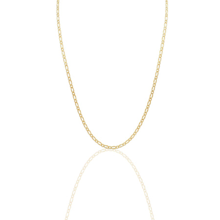 Collana Oro Giallo Oro 18 carati Catena Piatta Solo Oro cm.60
