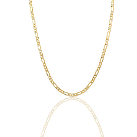 Collana Oro Giallo Oro 18 carati Catena Maglia   3+1 Solo Oro cm.60