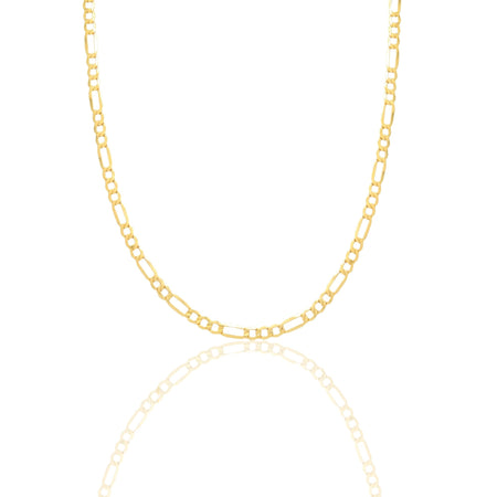 Collana Oro Giallo Oro 18 carati Catena Maglia   3+1 Solo Oro cm.60