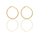 Orecchini Oro Giallo Oro 18 carati Cerchio  Solo Oro Spessore mm. 2 diametro interno cm.4