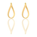 Orecchini Oro Giallo Oro 18 carati Cerchio  Solo Oro Spessore mm. 3*1,5  diametro interno cm.2