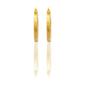 Orecchini Oro Giallo Oro 18 carati Cerchio  Solo Oro Spessore mm. 3 diametro interno cm.2,5