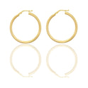 Orecchini Oro Giallo Oro 18 carati Cerchio  Solo Oro Spessore mm. 2,5 diametro interno cm.3