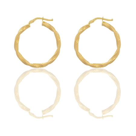 Orecchini Oro Giallo Oro 18 carati Cerchio  Solo Oro Spessore mm. 2.5 diametro interno cm.3