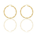 Orecchini Oro Giallo Oro 18 carati Cerchio  Solo Oro Spessore mm. 4 diametro interno cm.4,5