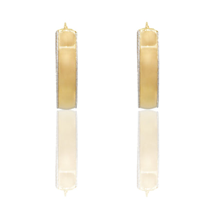 Orecchini Oro Giallo Oro 18 carati Cerchio  Solo Oro Spessore mm. 8,5 diametro interno cm.3