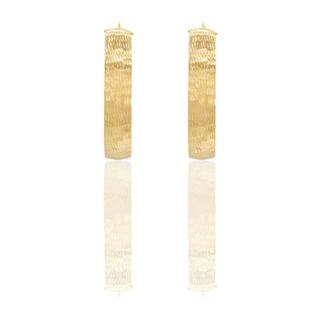Orecchini Oro Giallo Oro 18 carati Cerchio  Solo Oro Spessore mm. 7 diametro interno cm.3