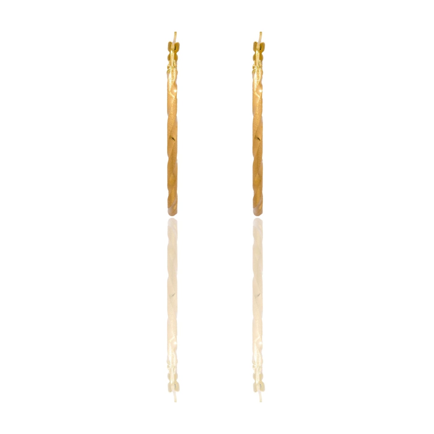 Orecchini Oro Giallo Oro 18 carati Cerchio  Solo Oro Spessore mm. 2 diametro interno cm.3