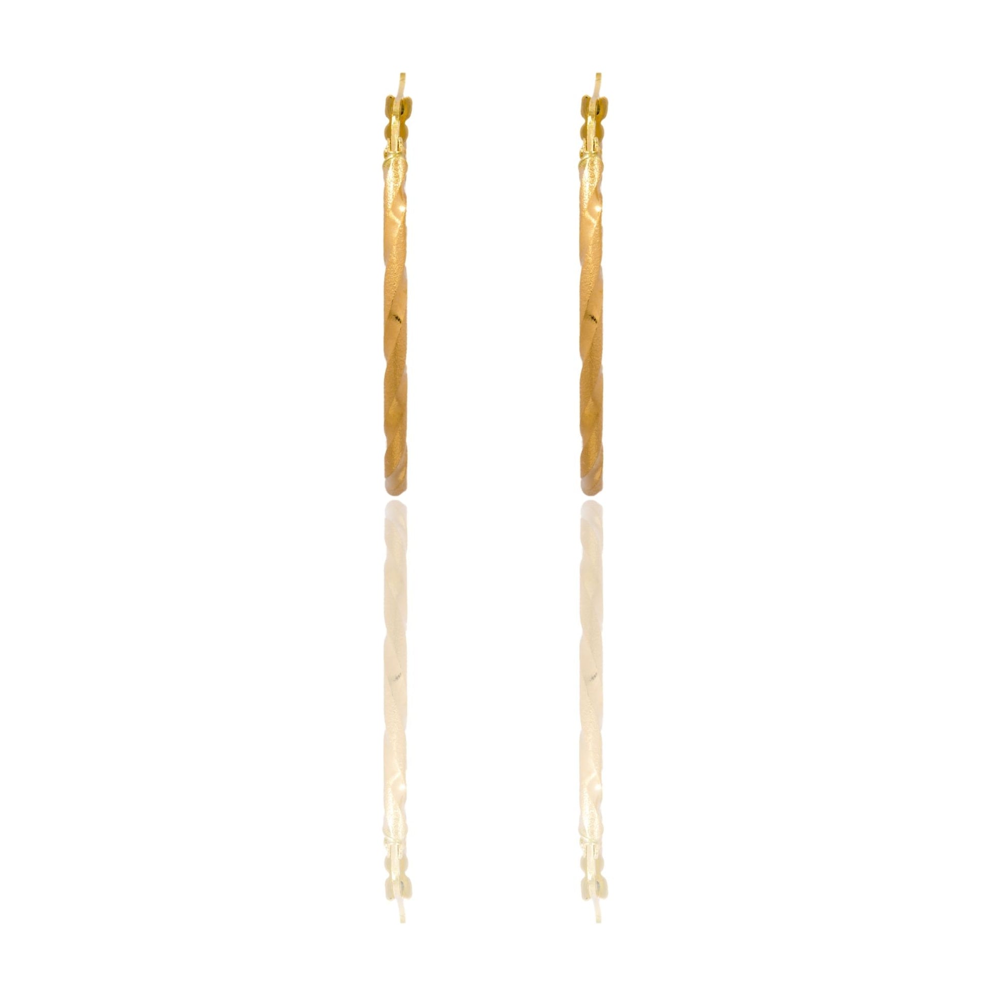 Orecchini Oro Giallo Oro 18 carati Cerchio  Solo Oro Spessore mm. 2 diametro interno cm.3