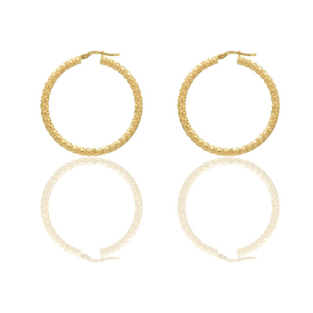 Orecchini Oro Giallo Oro 18 carati Cerchio  Solo Oro Spessore mm. 3 diametro interno cm.3