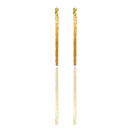 Orecchini Oro Giallo Oro 18 carati Cerchio  Solo Oro Spessore mm. 2 diametro interno cm.3,50