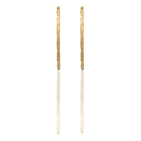 Orecchini Oro Giallo Oro 18 carati Cerchio  Solo Oro Spessore mm. 2,5 diametro interno cm.4,5