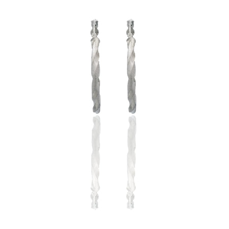 Orecchini Oro Bianco Oro 18 carati Cerchio  Solo Oro Spessore mm. 2,2 diametro interno cm.2,5