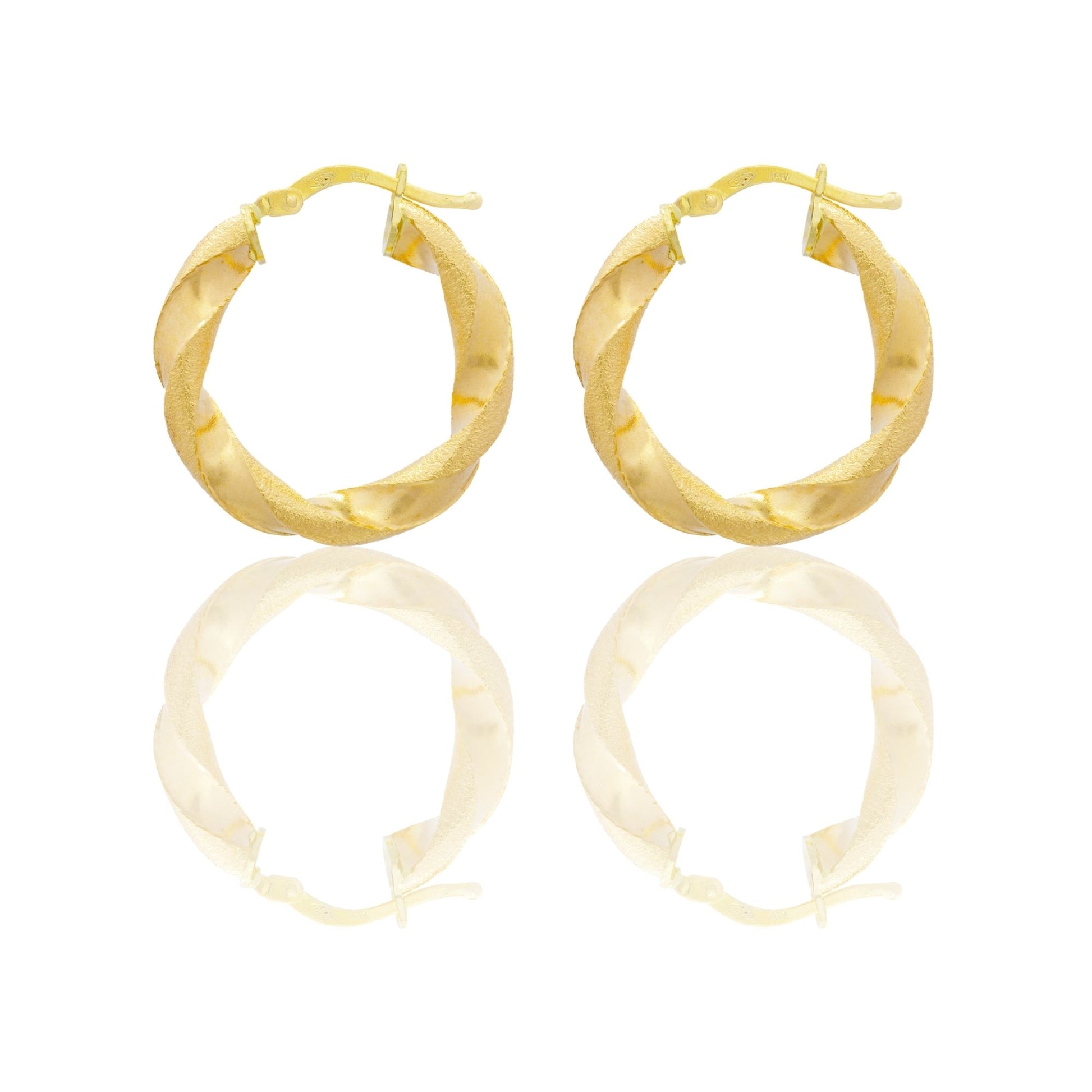 Orecchini Oro Giallo Oro 18 carati Cerchio  Solo Oro Spessore mm. 4 diametro interno cm.2
