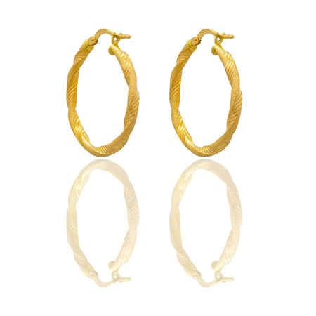 Orecchini Oro Giallo Oro 18 carati Cerchio  Solo Oro Spessore mm. 3 diametro interno cm.2