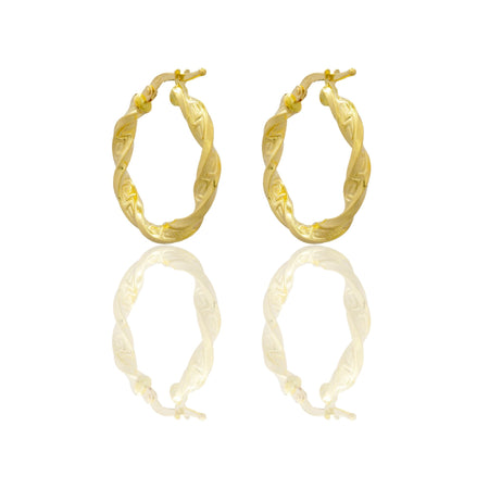 Orecchini Oro Giallo Oro 18 carati Cerchio  Solo Oro Spessore mm. 3 diametro interno cm.1,5