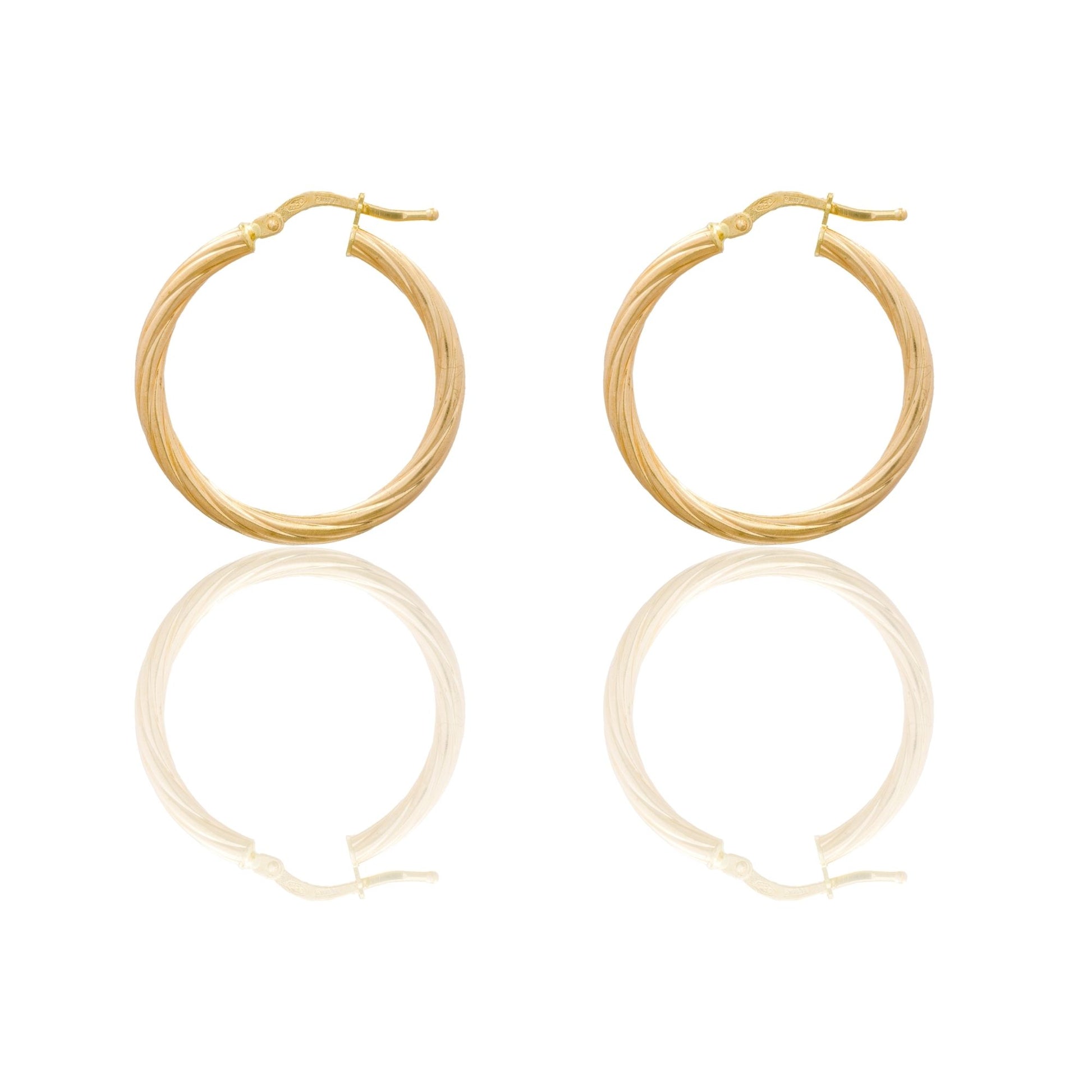 Orecchini Oro Giallo Oro 18 carati Cerchio  Solo Oro Spessore mm. 2 diametro interno cm.2