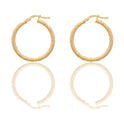 Orecchini Oro Giallo Oro 18 carati Cerchio  Solo Oro Spessore mm. 3 diametro interno cm.2