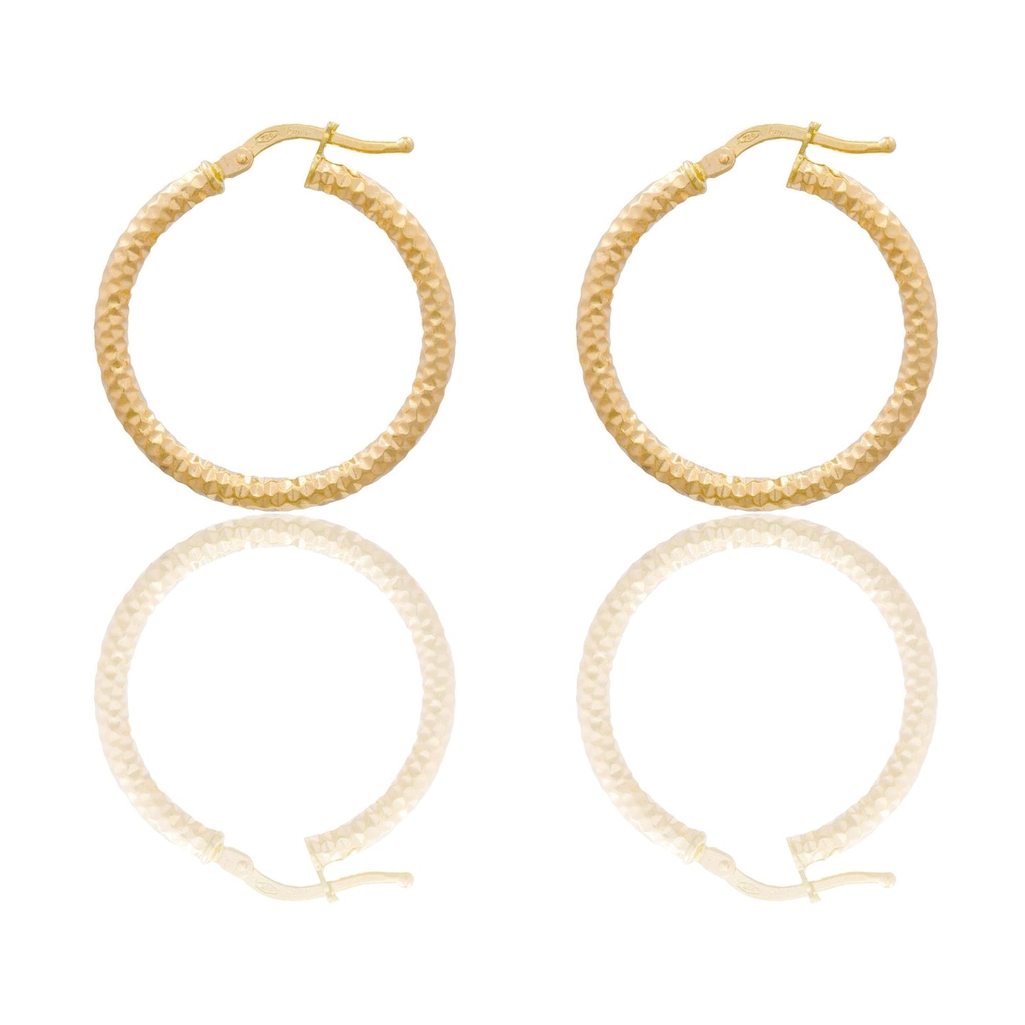 Orecchini Oro Giallo Oro 18 carati Cerchio  Solo Oro Spessore mm. 3 diametro interno cm.2