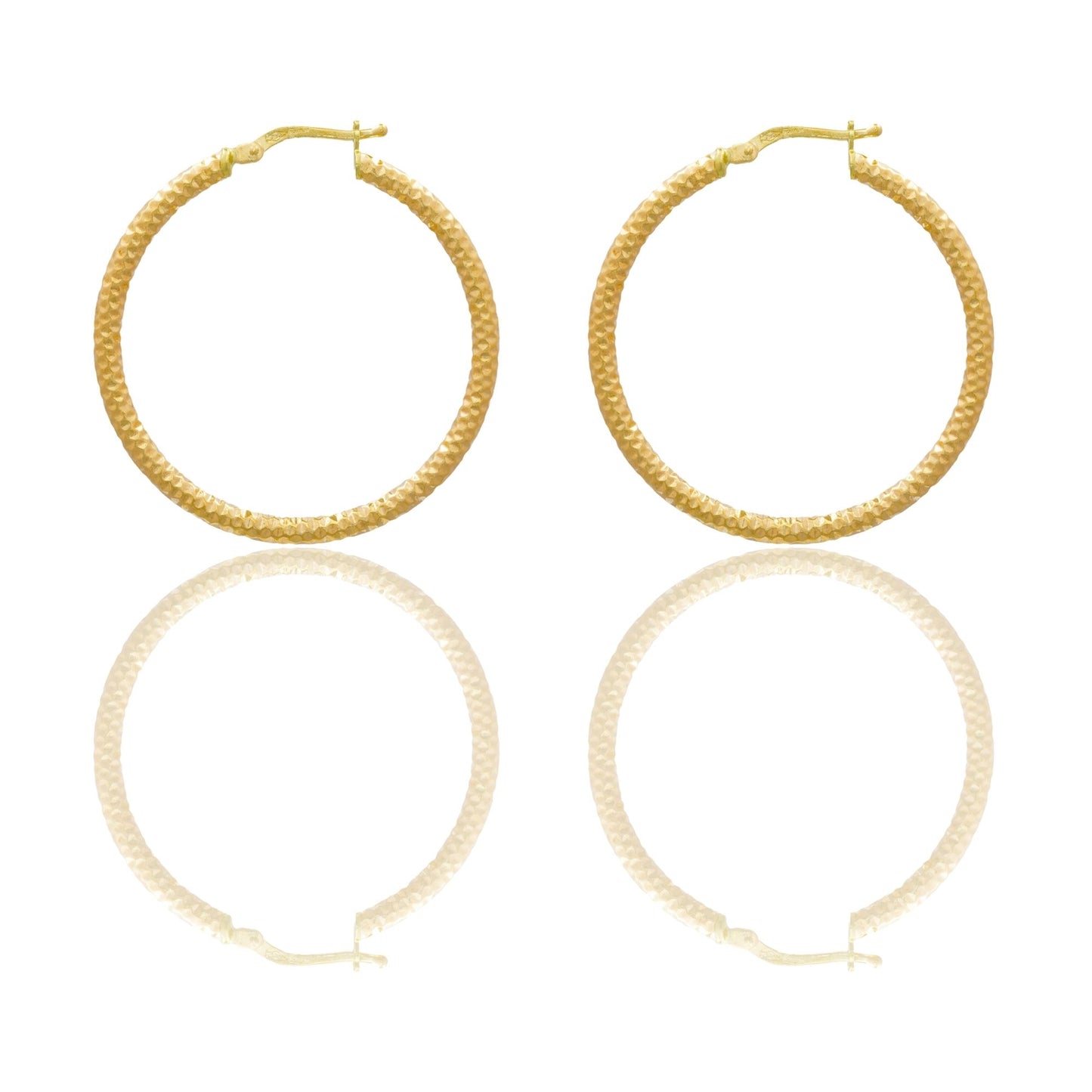 Orecchini Oro Giallo Oro 18 carati Cerchio  Solo Oro Spessore mm. 3 diametro interno cm.2,5