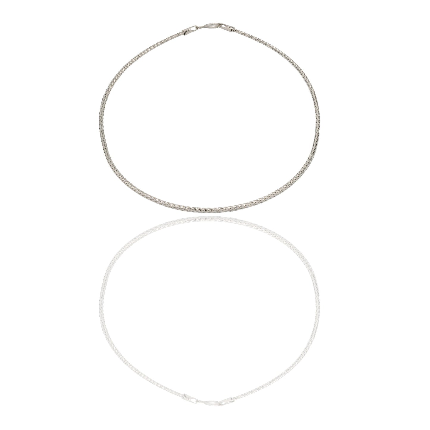 Bracciali Oro Bianco canna flex  Solo Oro Spessore filo  mm.1