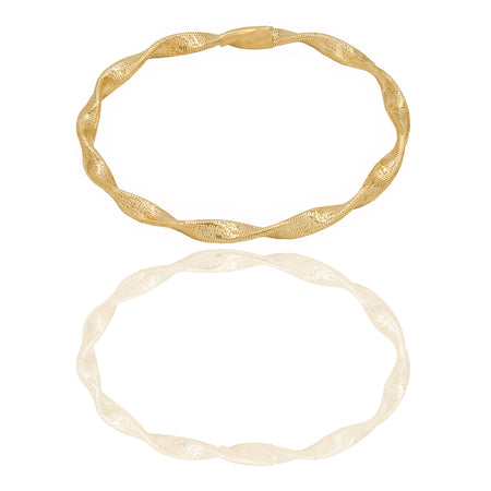 Bracciali Oro Giallo canna flex  Solo Oro Spessore mm.4,5