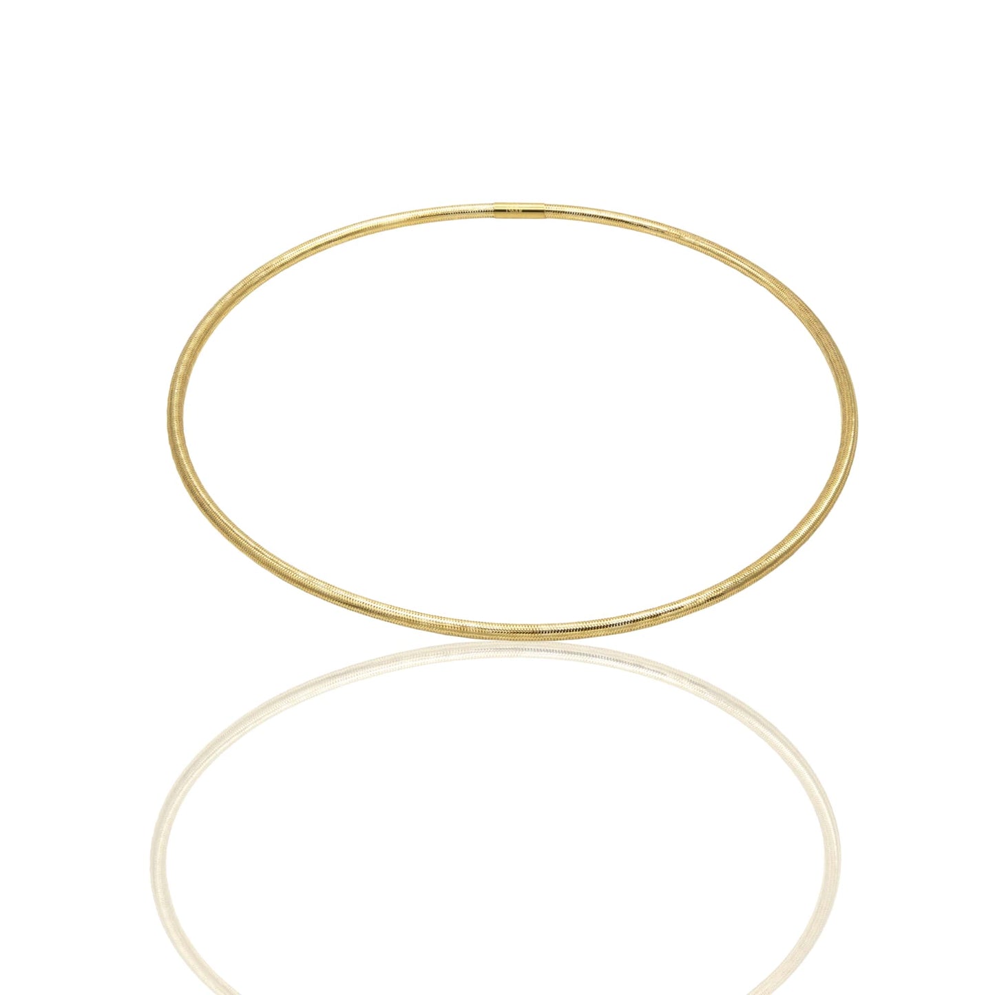 Collana Oro Giallo Oro 18 carati  Elastica Tubolare Solo Oro
