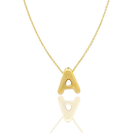 Collana Oro Giallo Oro 18 carati LETTERA A  Solo Oro