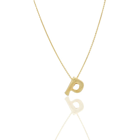 Collana Oro Giallo Oro 18 carati LETTERA P Solo Oro