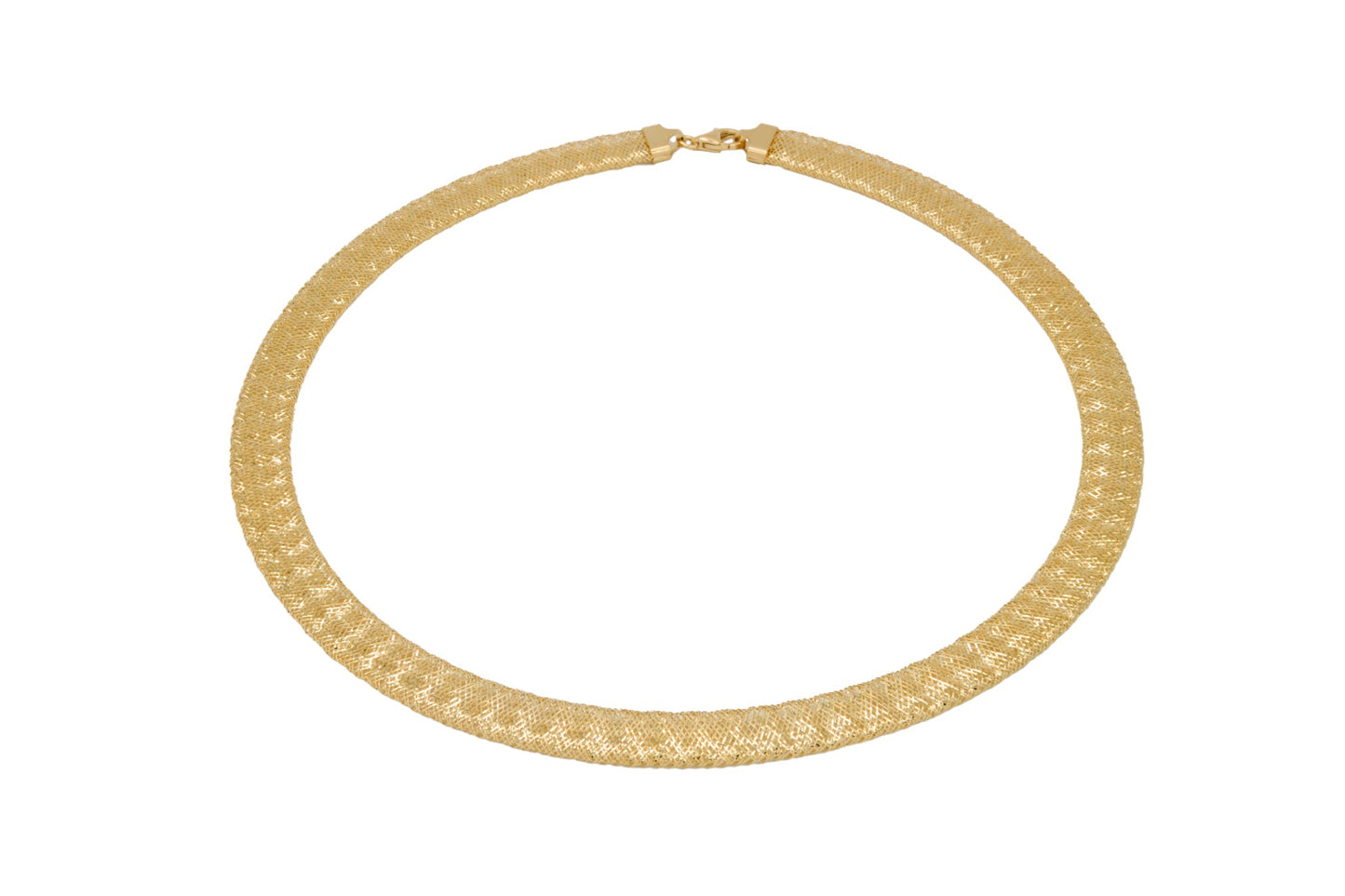 Collane Oro Giallo canna flex  Solo Oro Cm. 50 Spessore mm. 10