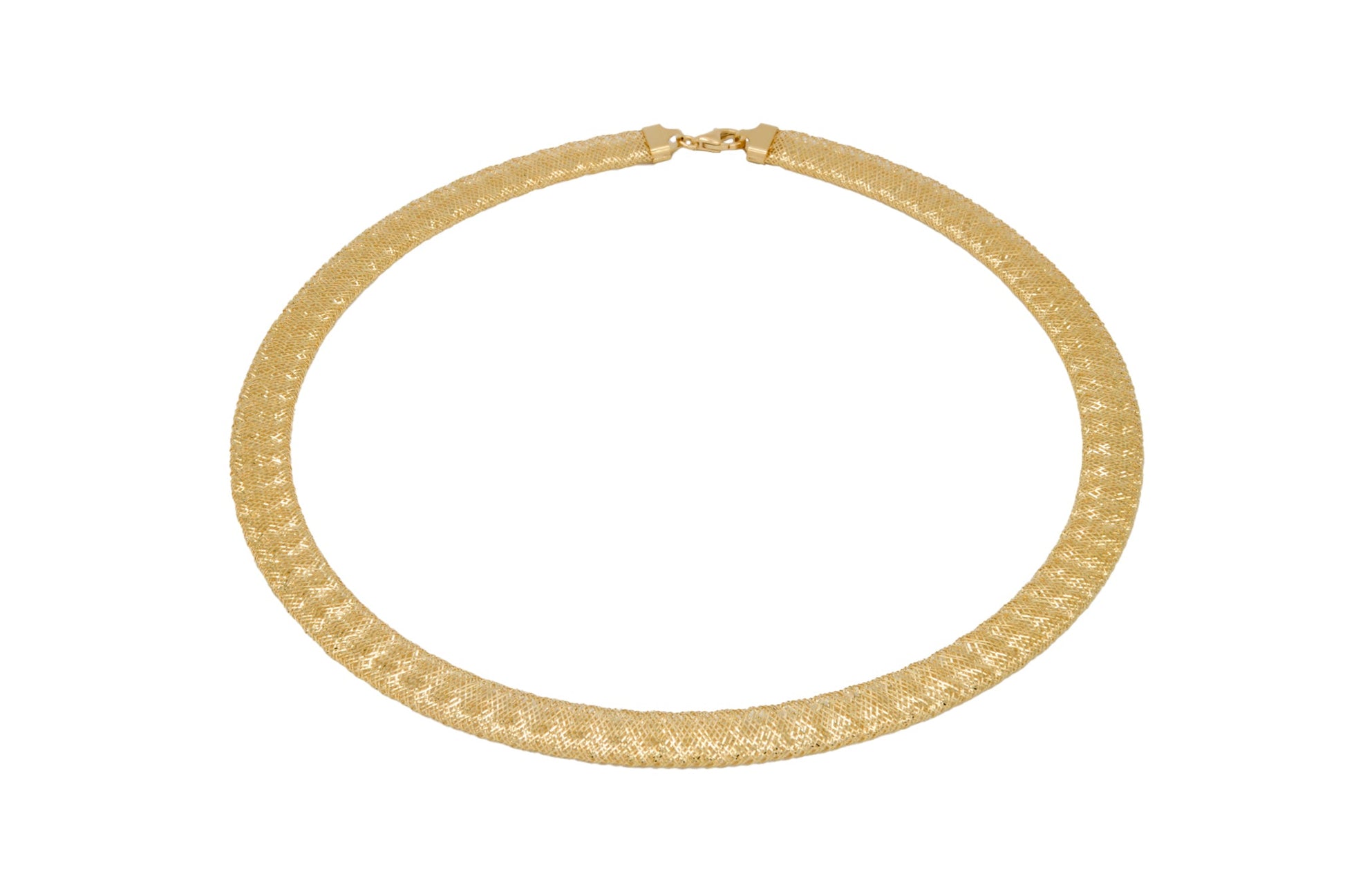 Collane Oro Giallo canna flex  Solo Oro Cm. 50 Spessore mm. 10