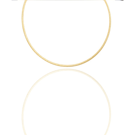 Collane Oro Giallo canna flex  Solo Oro Cm. 50 Spessore mm. 2,6