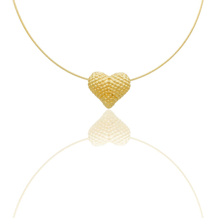 Collane Oro Giallo Elettroformato  Solo Oro Lunghezza Cuore cm. 2,2 Larghezza Cuore cm. 2,6 Spessore Cuore mm. 5 