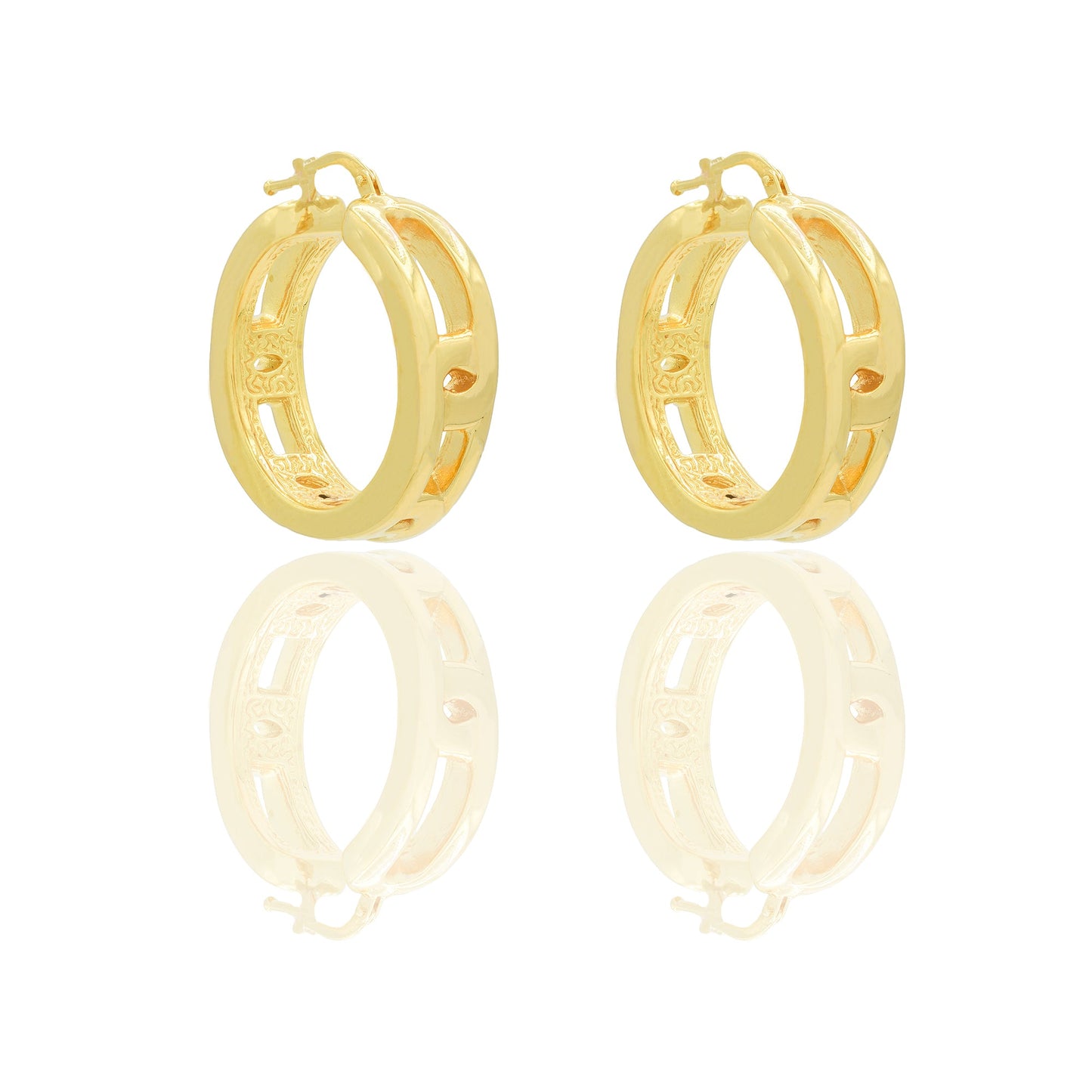 ORECCHINI CERCHIO ELETTROFORMATI TRAFORATI