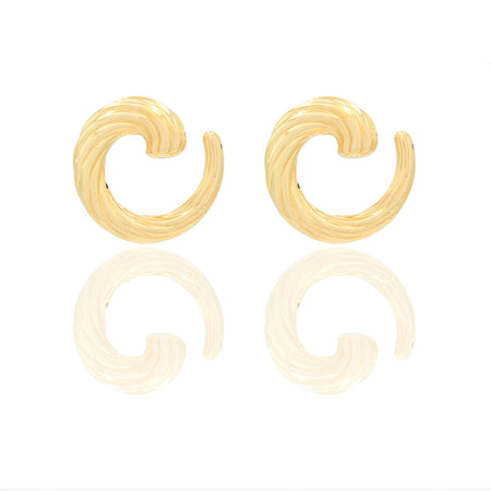Orecchini Oro Giallo Elettroformato  Solo Oro  Lunghezza cm. 2