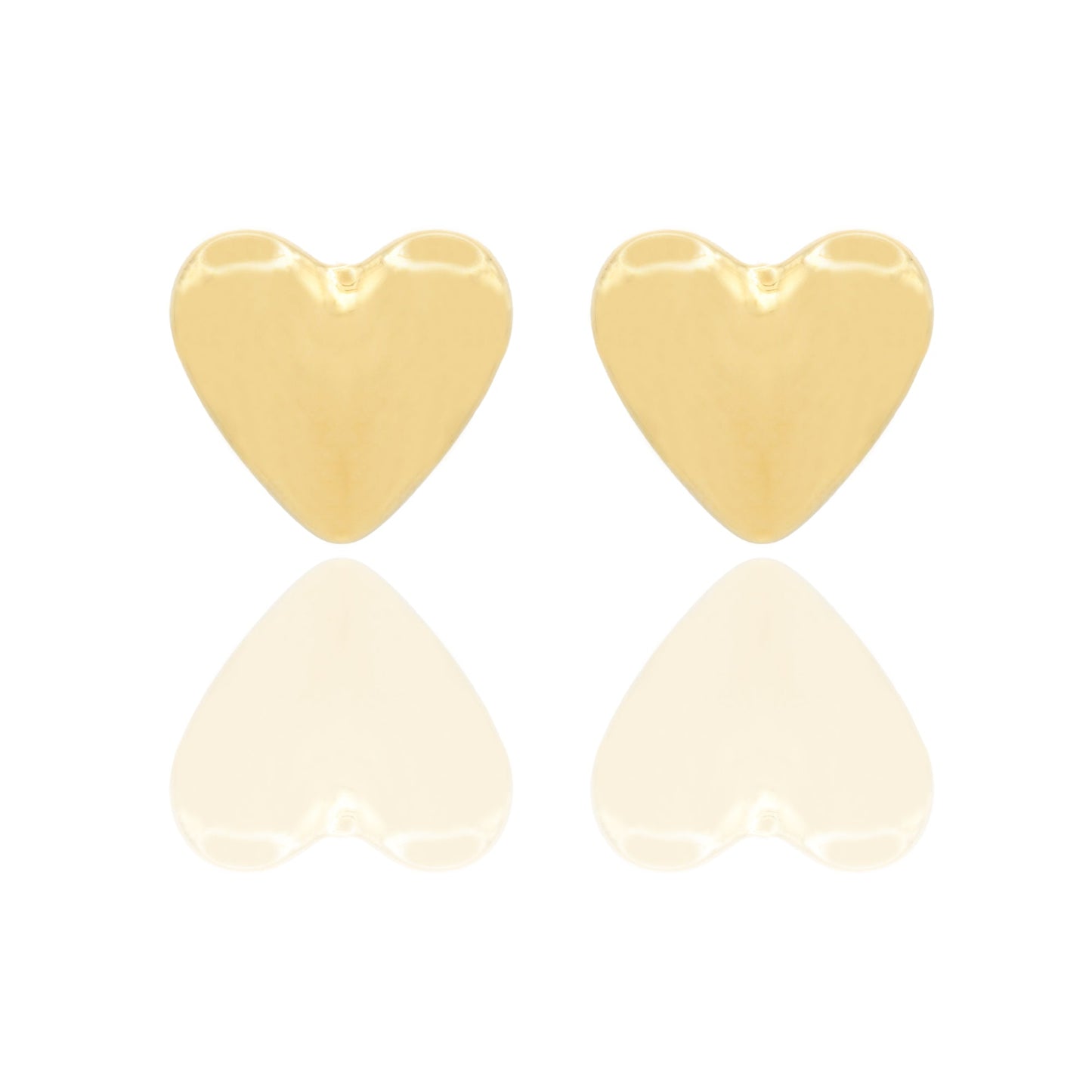 Orecchini Oro Giallo Elettroformato  Solo Oro  Lunghezza cm. 1,8 larghezza 2 