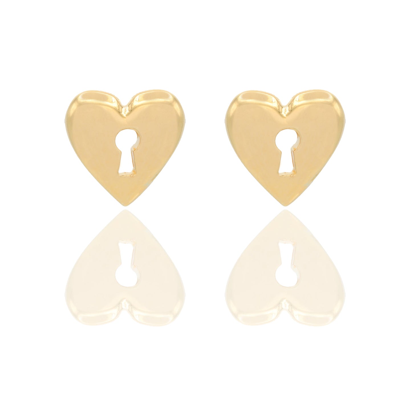 Orecchini Oro Giallo Elettroformato  Solo Oro  Lunghezza cm. 2 larghezza 2 