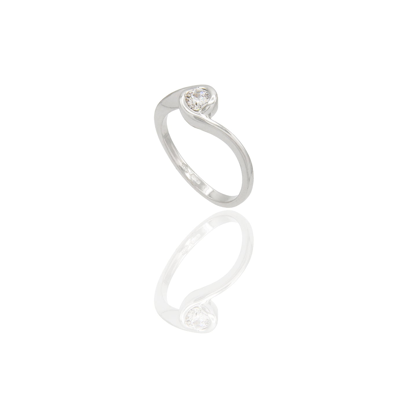 ANELLO DONNA SOLITARIO TORNITO