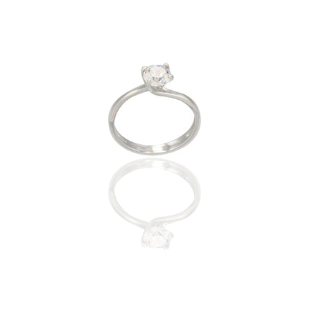 ANELLO DONNA SOLITARIO VALENTINO 4 GRIFFE