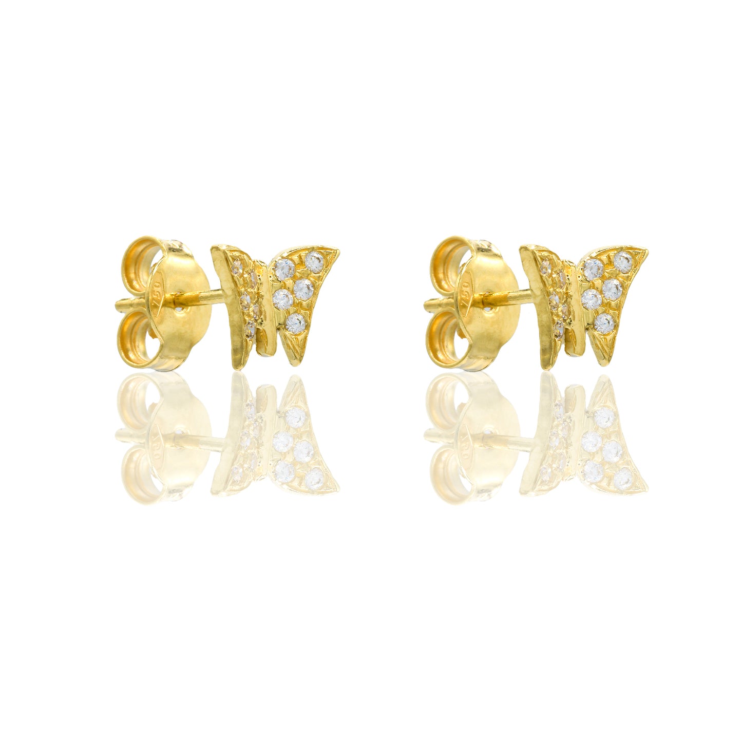 ORECCHINI DONNA  LOBO FARFALLA PAVE'